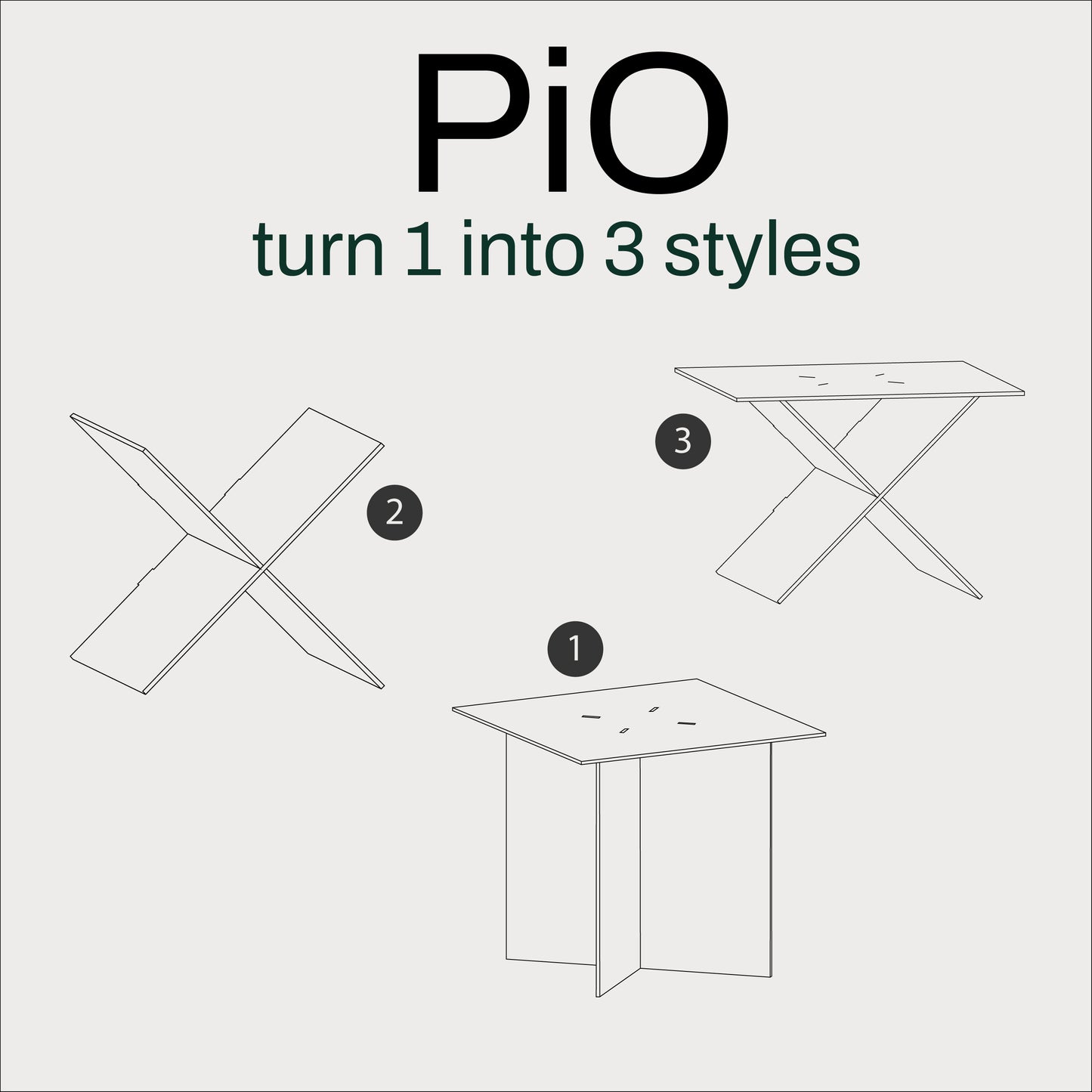 Der 'PiO' Beistelltisch / Zeitschriftenständer Acryl Orange